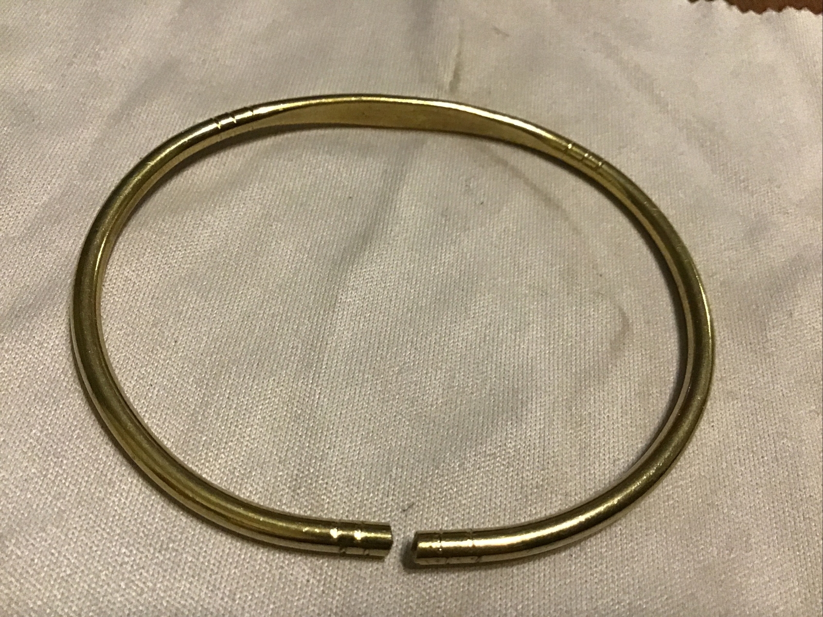 AFRICAN JEWELRY KENYA HAND-CRAFTED Light Brown METAL BRACELET