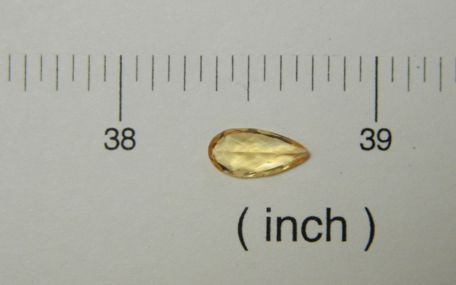 Imperial Topaz 1.06 Ct Clarity VS Pear Cut Natural Golden Brazil I023