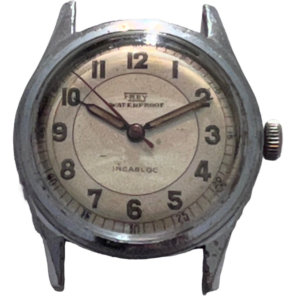 Vintage Frey Mens 1940s Military Style Watch