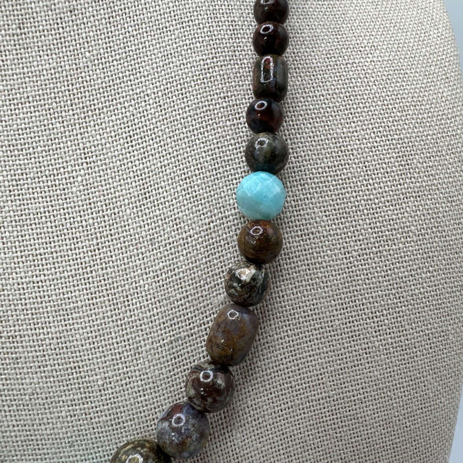Mine Finds By Jay King Jasper & Amazonite 925 Necklace & Earrings Set