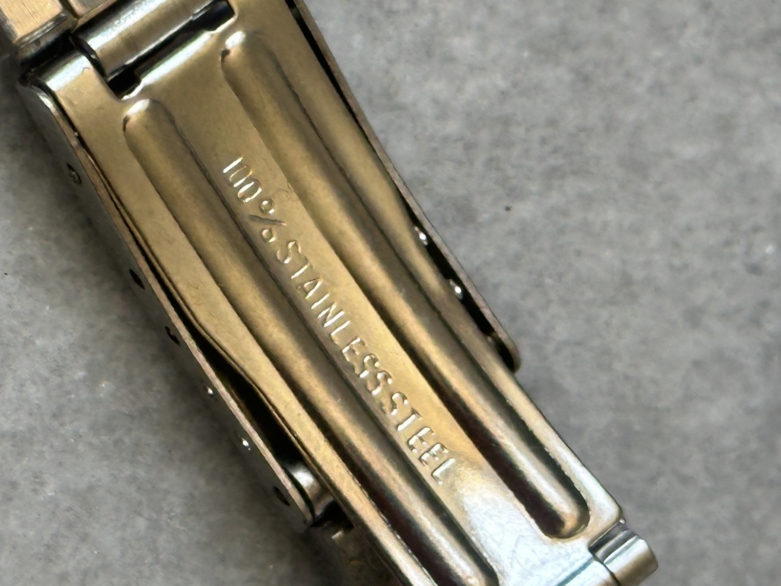 Bracelet de montre vintage en acier inoxydable