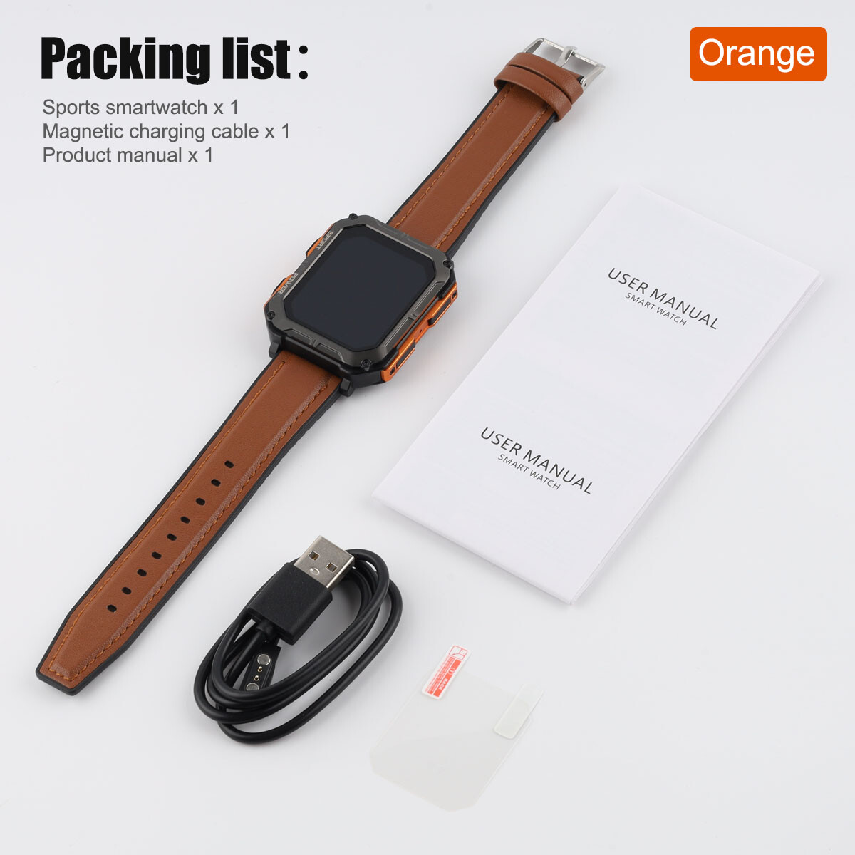 Smart Watch Military Tactical Sport Heart Rate Fitness Tracker Wristwatch-Men US