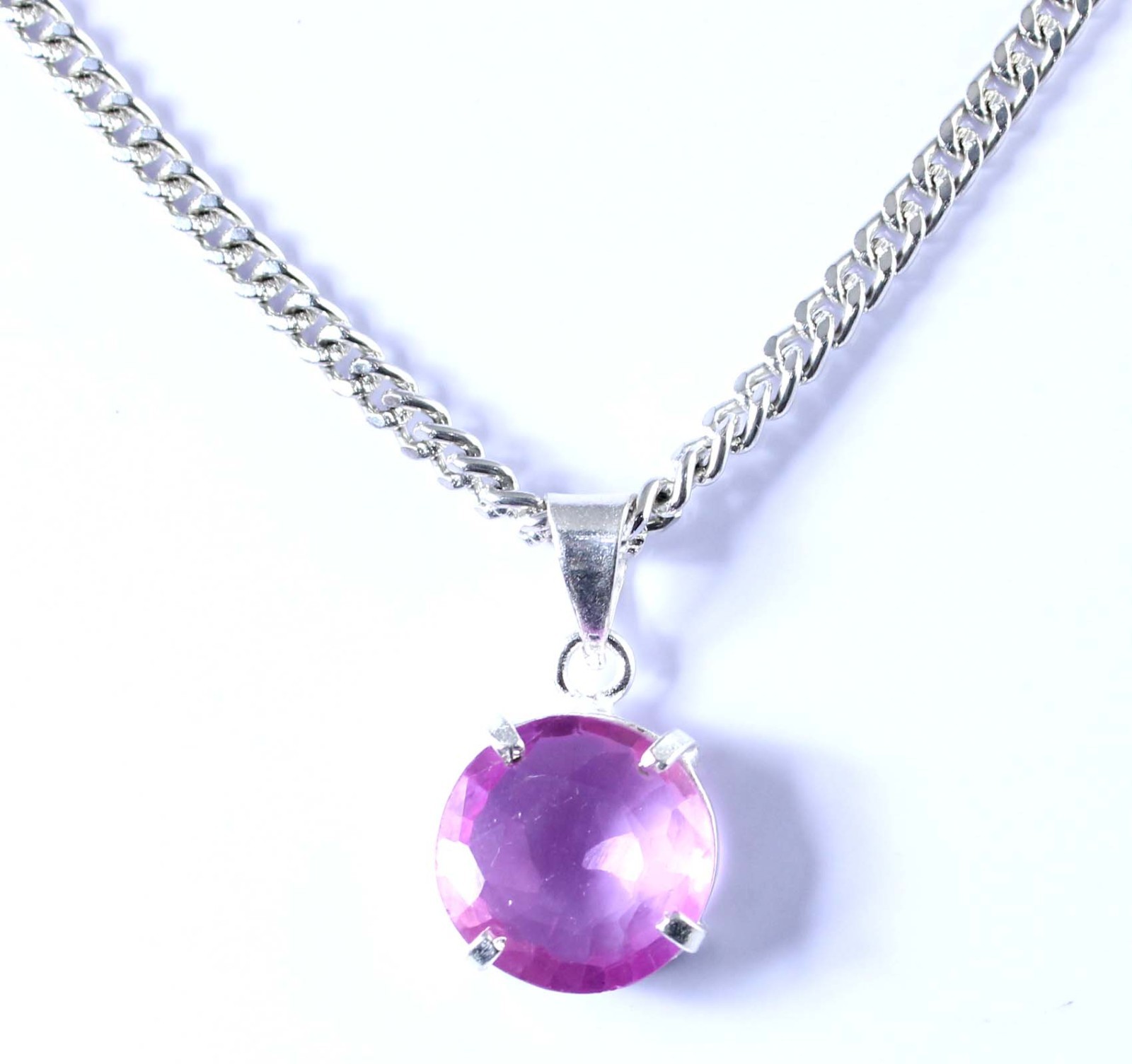 11.70 Ct Natural Round Pink Kunzite Gemstone Certified Men’s Pendant See Video