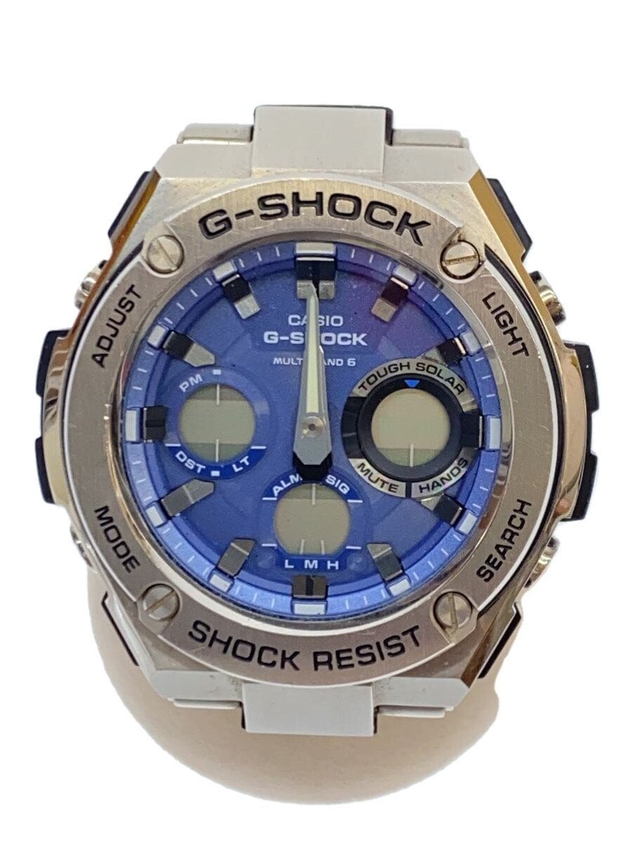 CASIO G-SHOCK GST-W110D-2AJF Silver Stianless Steel Solar Digital Analog Watch