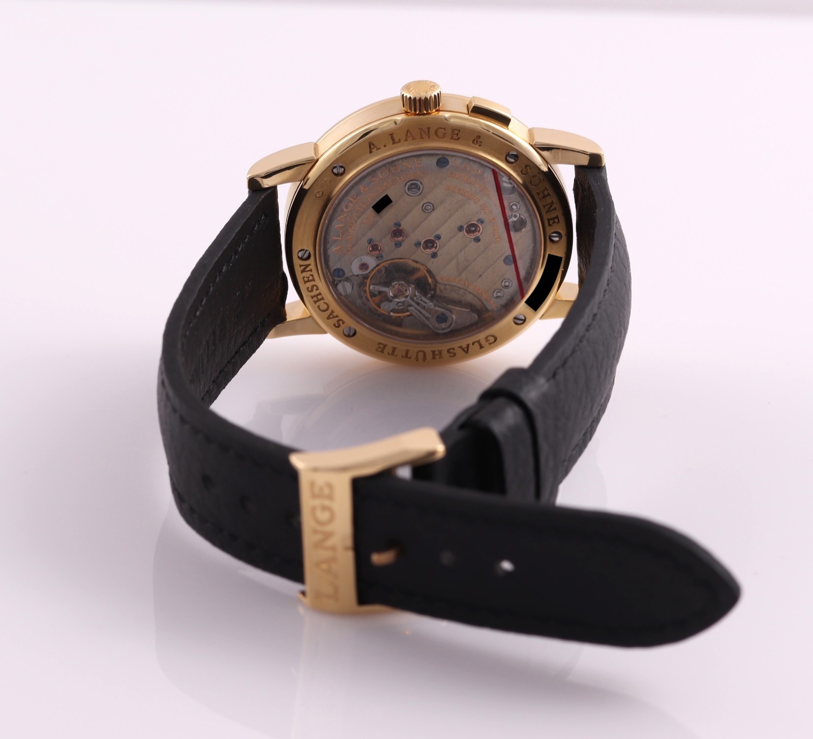 A. Lange & Söhne Saxonia 34mm Yellow Gold Silver Ivory 105.021