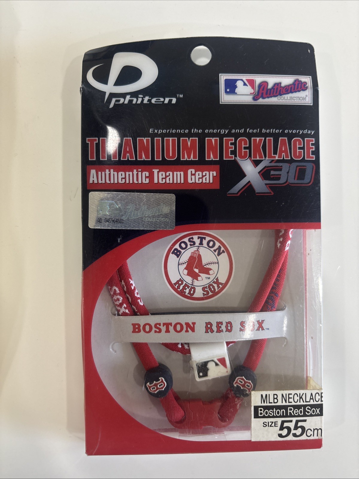 Boston Red Sox Titanium Necklace (22” / 55 Cm)