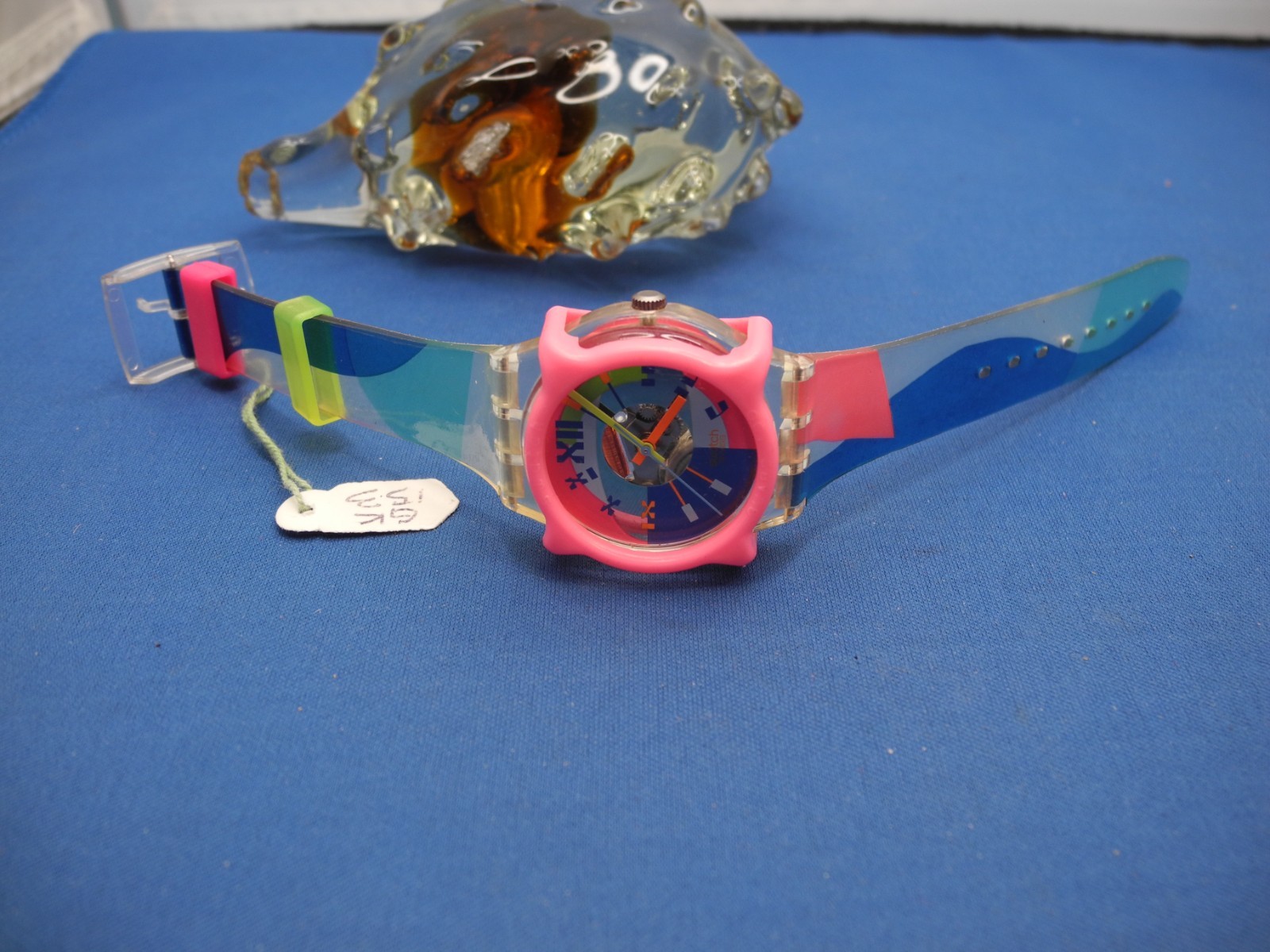 SWATCH WATCH GK153 “BEACH VOLLEY” 1992 ORIGINAL – NEW BATTERY,WORKS FINE.