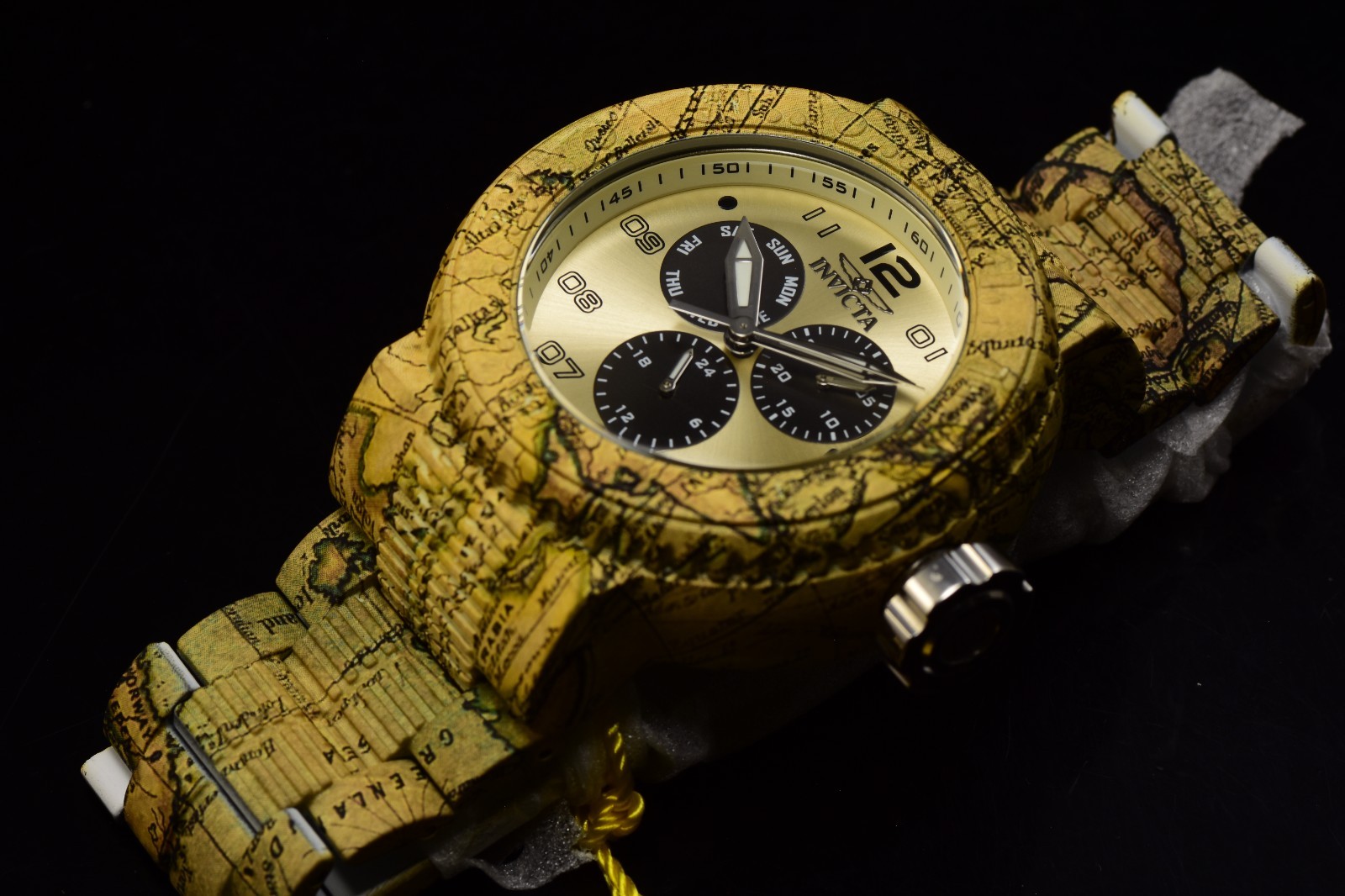 Invicta Elements Men’s 227mm Collection Gold-Black Bracelet