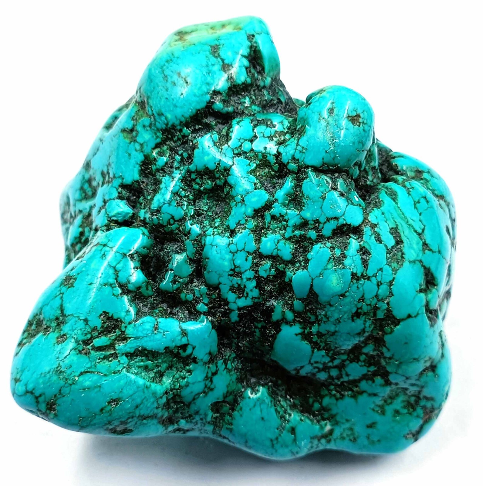 DYED 1325 CT NATURAL SKY BLUE TURQUOISE TUMBLE ROUGH CERTIFIED LOOSE GEMSTONE