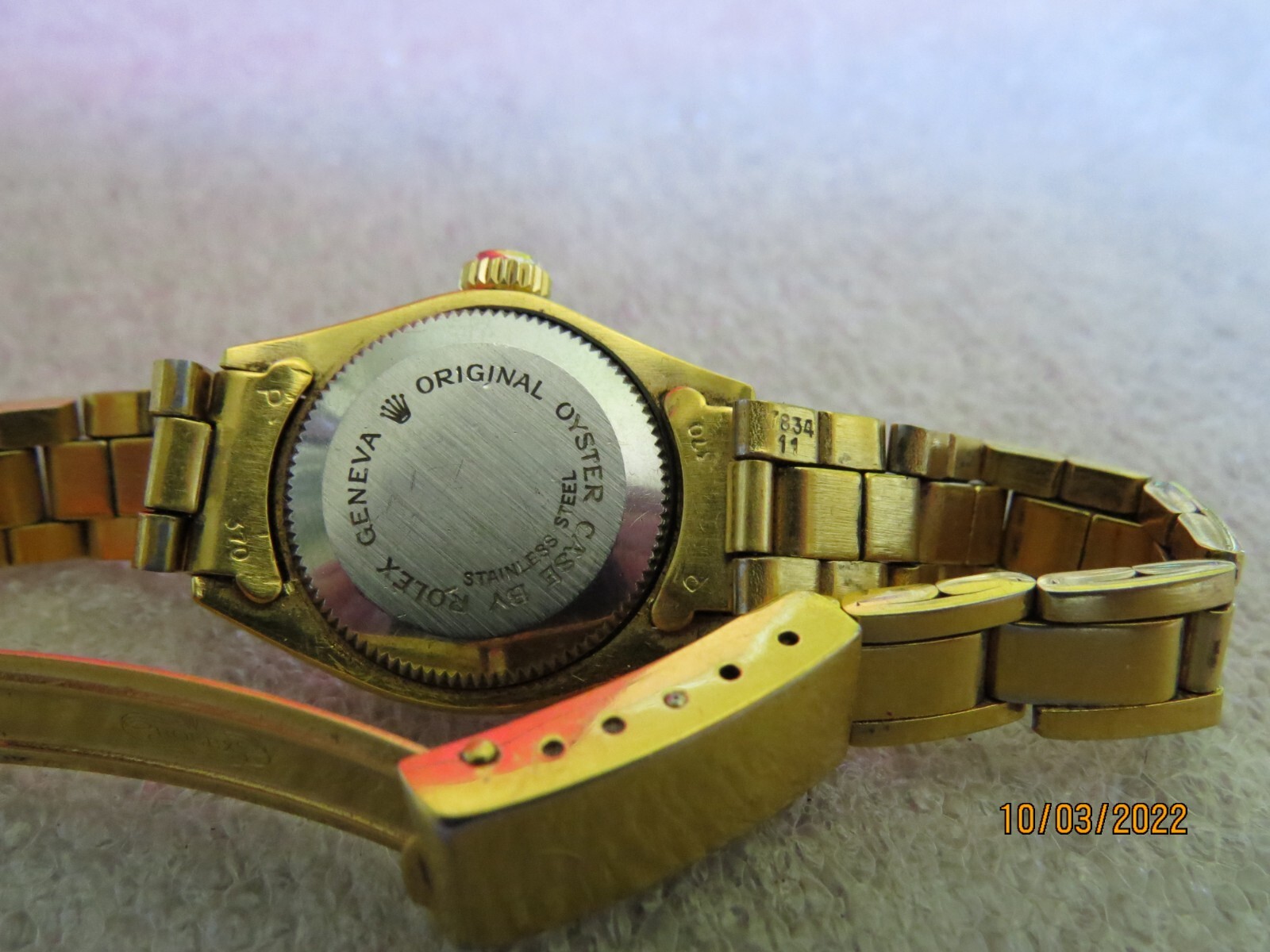 Vintage 1984 Tudor Princess Oyster cal.2671 ref.7604 Gold Plated Ladies Watch