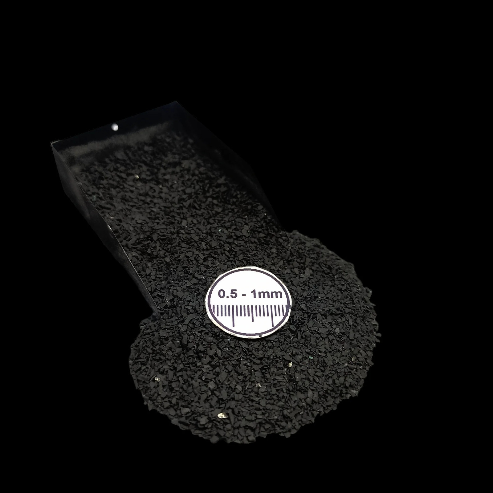 Shungite 0.5-1mm Stone Granules for Resin Jewelry Decor