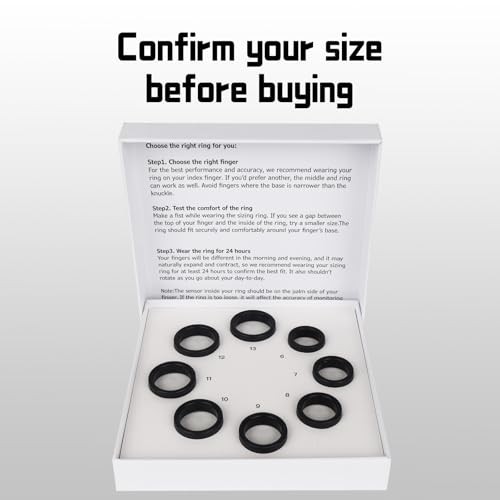 Smart Ring Sizing Kit – 8 Sizes (6-13) for Men & Women – Accurate Measurement