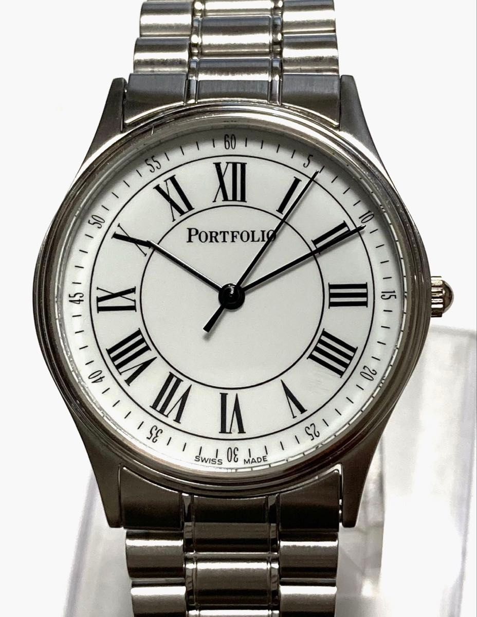 [B1P] Tiffany Portfolio Roman Index Mens Quartz Stainless Steel Watch [w9t]