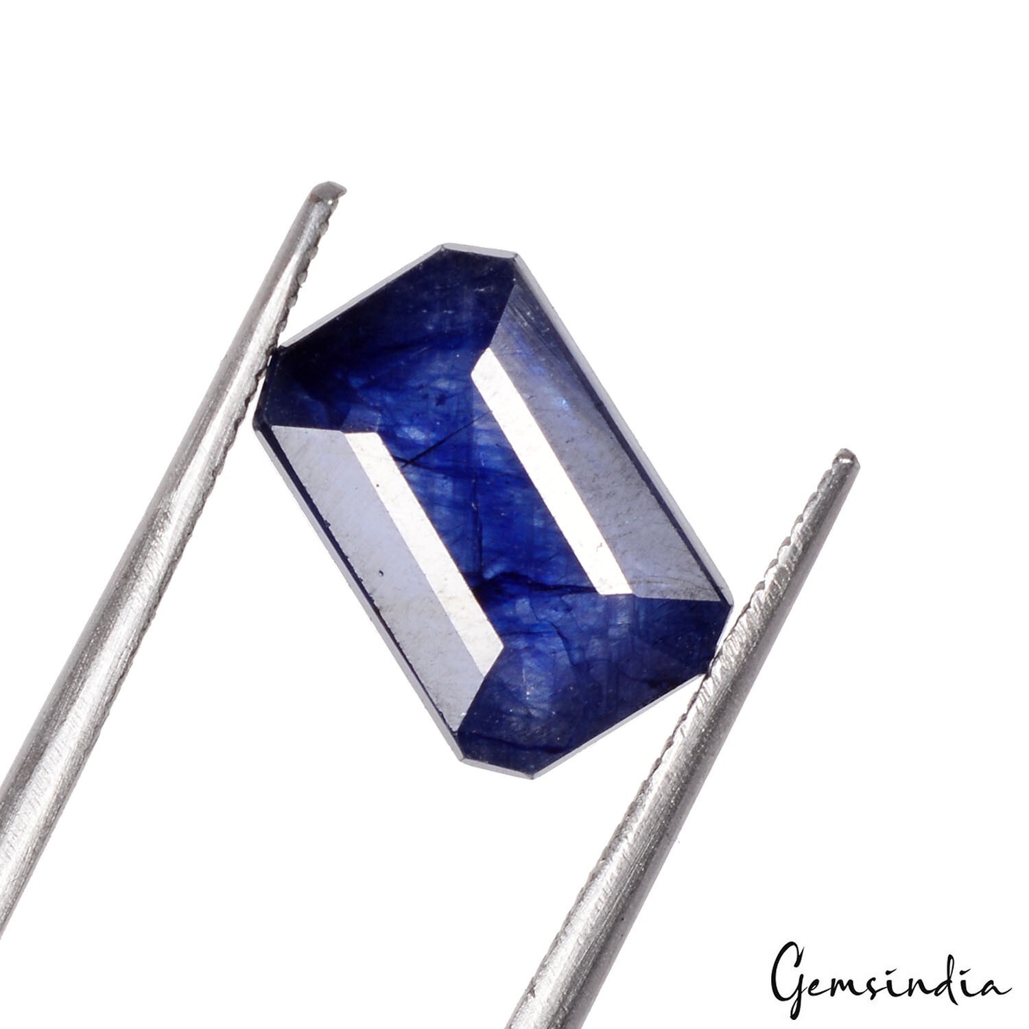 IGL&I Certified 6.50 Cts Natural Ceylon Blue Sapphire Octagon Cut Gems For Ring