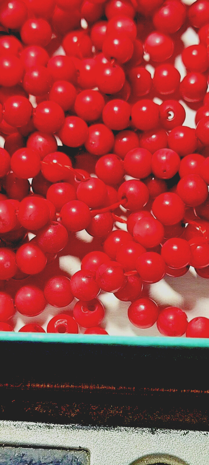 Dark Red 3mm Round Coral Gemstone Spacer Beads approx 520 beads-8 per inch