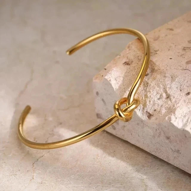 Twisted Texture Open Cuff Women’s Bangle Bracelet 14k Yellow Gold Plated 7″