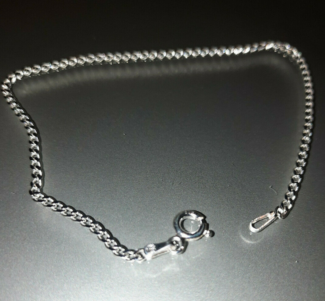 Italian Sterling Silver Curb Link Bracelet (7.50 In) (1.90 g)