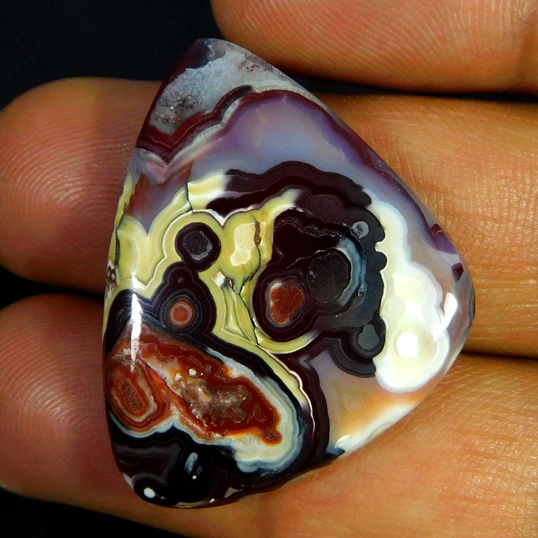 32.05Cts. Natural Unique Crazy Lace Agate Fancy Cabochon Reiki Healing Gemstone