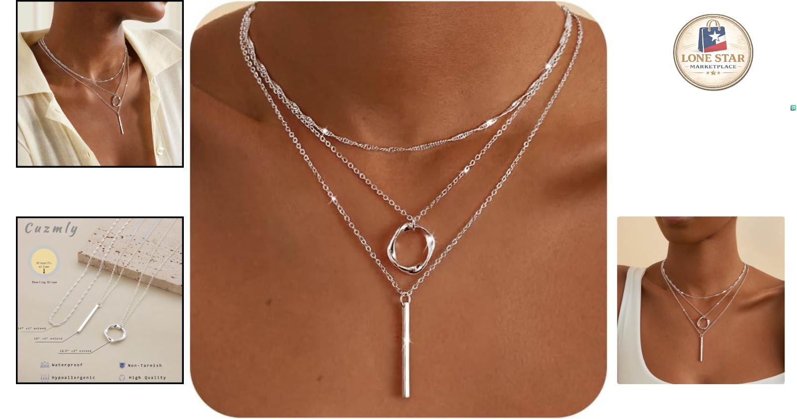 Versatile Sterling Silver Layered Necklace Set – Perfect Gift for Any Occasion