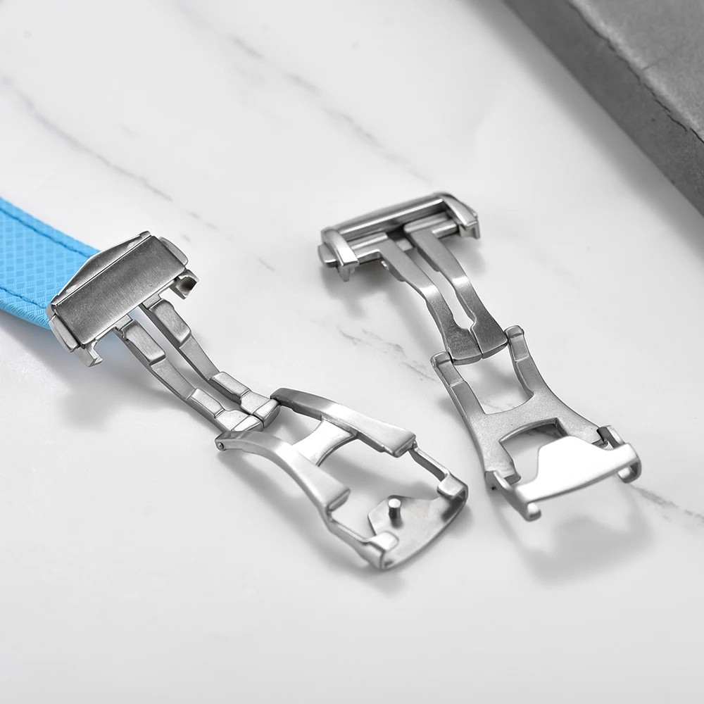 Watch Buckle Stainless Steel Deployment Clasp Brushed Folding 18mm 20mm 22mm