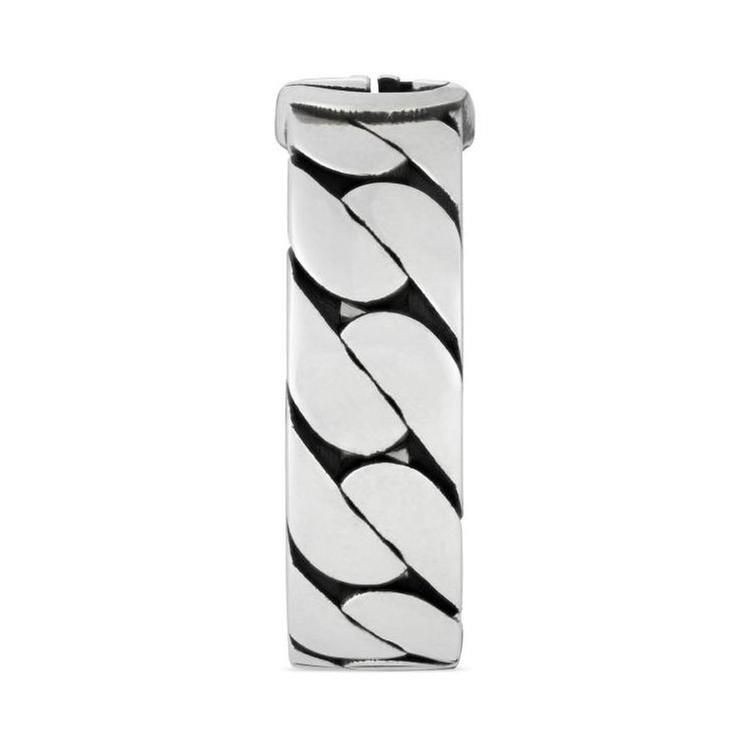 Authentic Gucci Sterling Silver Interlocking G Chain Link Ring New $410