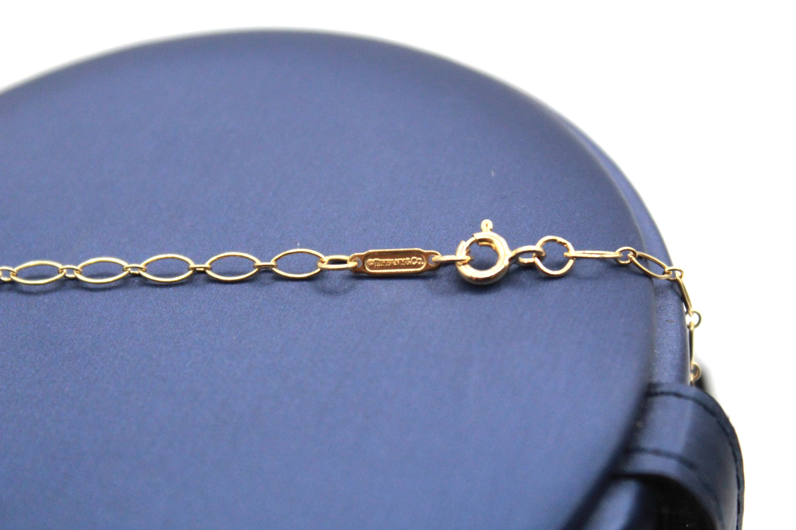 Tiffany & Co. Atlas Key Necklace 20″ 18K & Diamonds