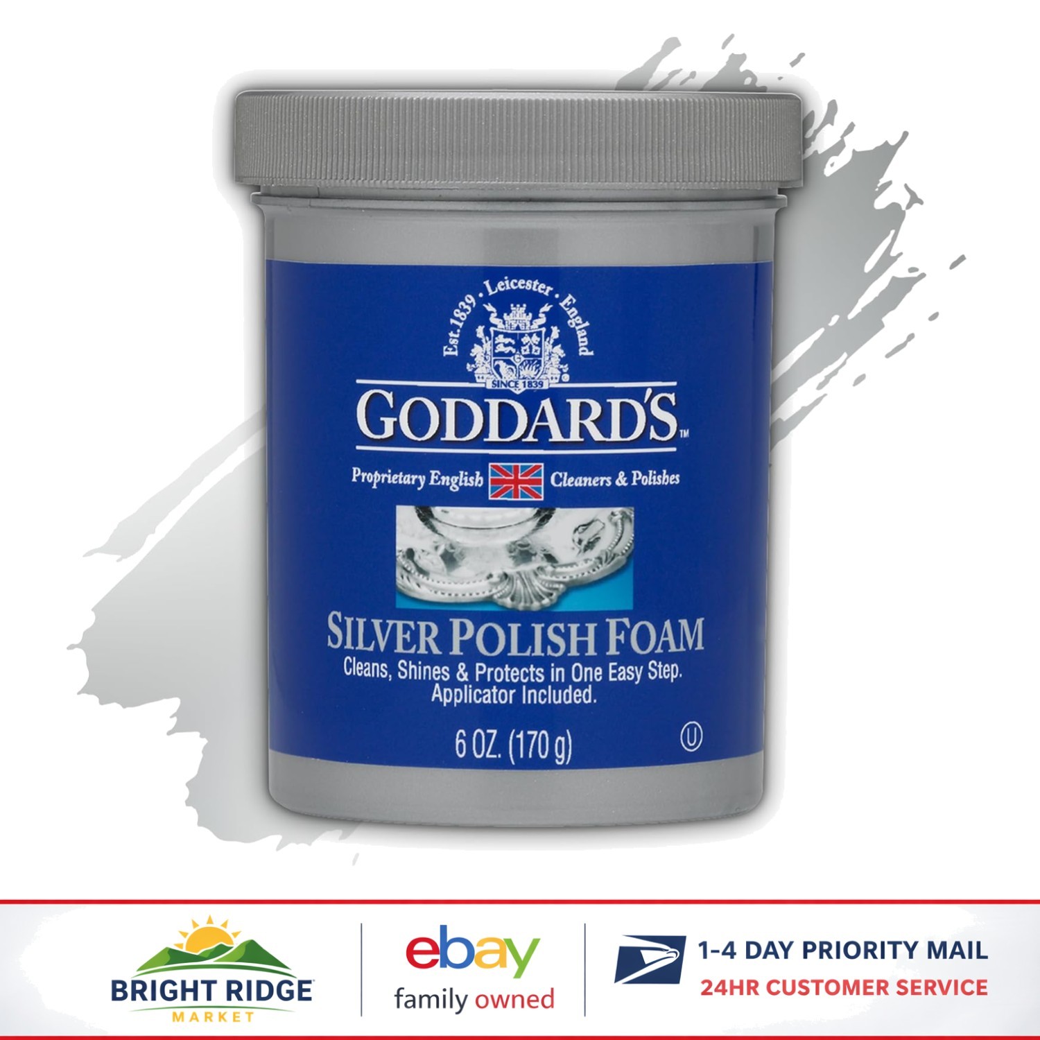 Tarnish Remover Foam for Silver Items with Hard Surface Cleaning Action