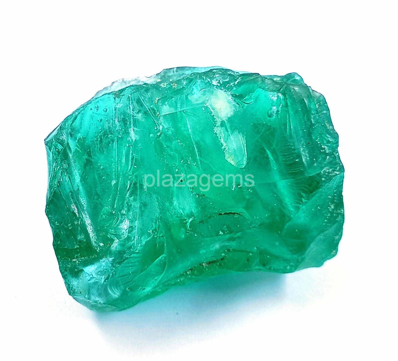NATURAL CERTIFIED 377 CT TRANSPARENT ROUGH GREEN MOLDAVITE LOOSE GEMSTONE 4AUQ
