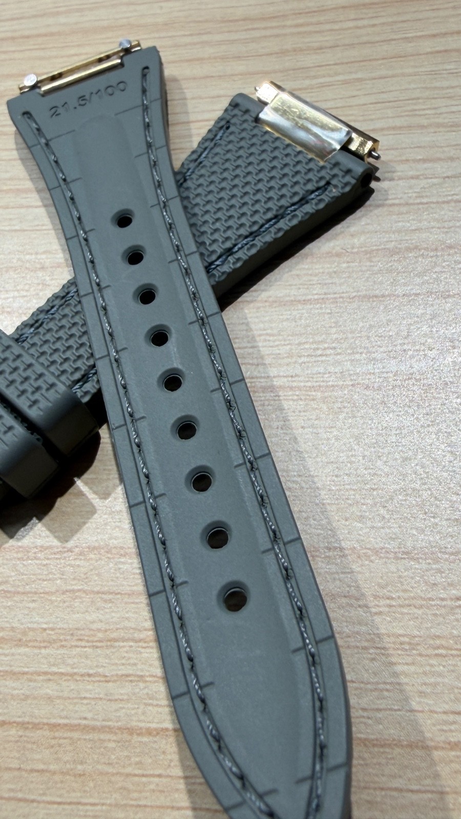 21.5mm genue frederique constant green rubber band fc-310mpwd2nhd5b