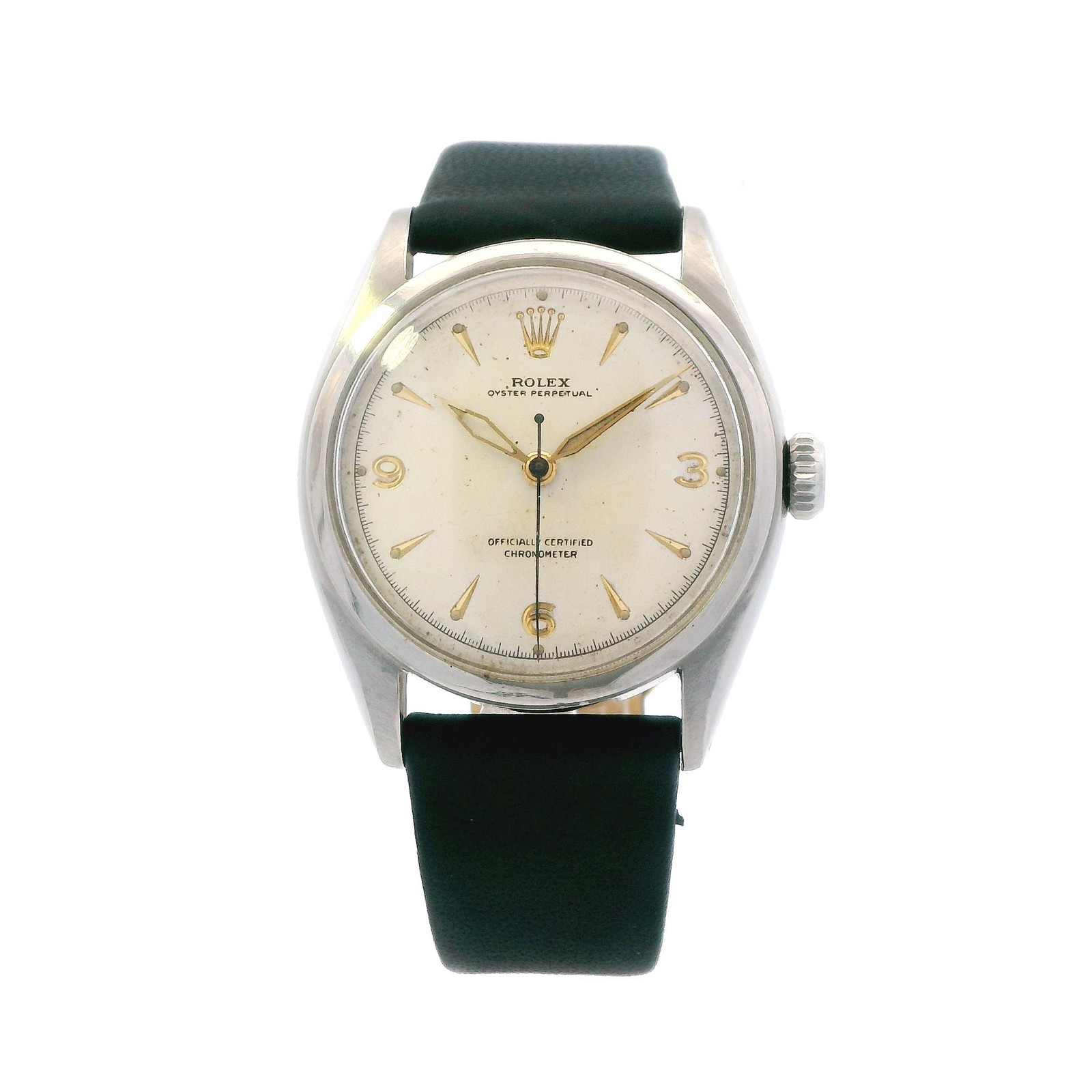 Rolex Oyster Perpetual Stainless Steel 6084 Custom Band Restored Dial