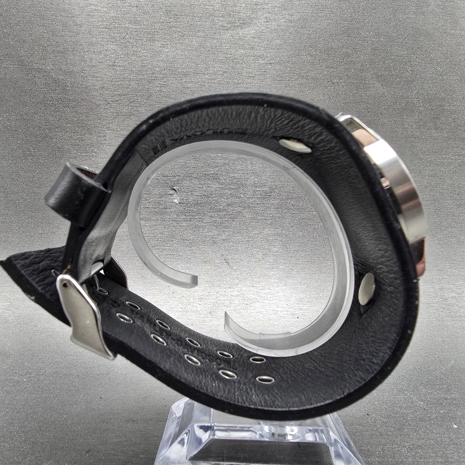 Bulova Harley Davidson Watch Men 36mm Silver Dial Silver Tone Date 76B00 New Bat