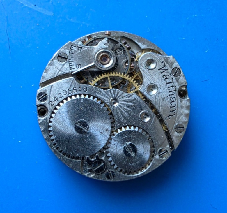 VINTAGE 10L MENS WALTHAM GRADE 461 WRISTWATCH MOVEMENT NOT RUNNING