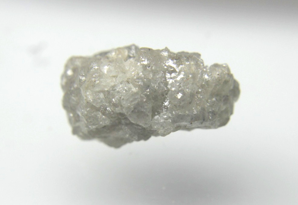 22.03CTS BIG RAW UNCUT GRAY WHITE ROUGH DIAMOND 20.50×12.50×11.05 MM