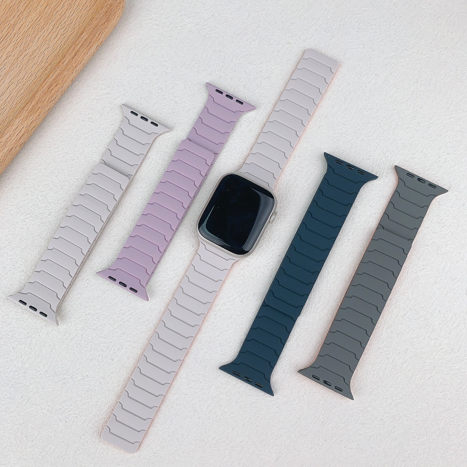 Magnetic Strap For iWatch Ultra 2 Series 10 9 8 7 SE 6 5 Silicone iWatch Band