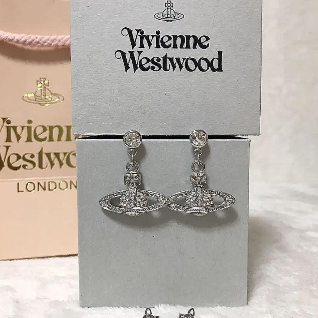 Vivienne Westwood Earrings Pierce Mini Bas relief Silver NO BOX