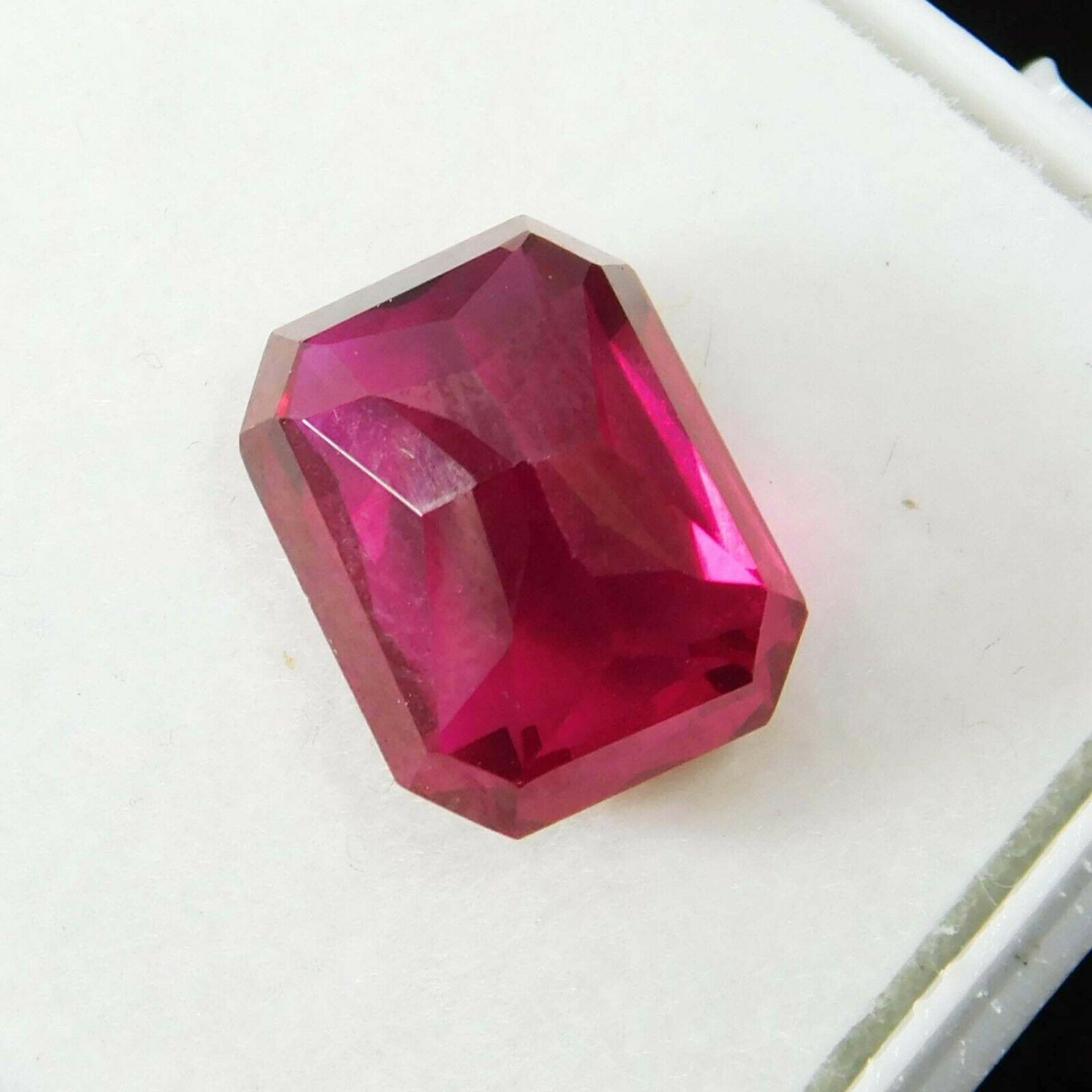 AAA+ 6 Ct Natural Blood Ruby Red Emerald Shape CERTIFIED Loose Gemstone