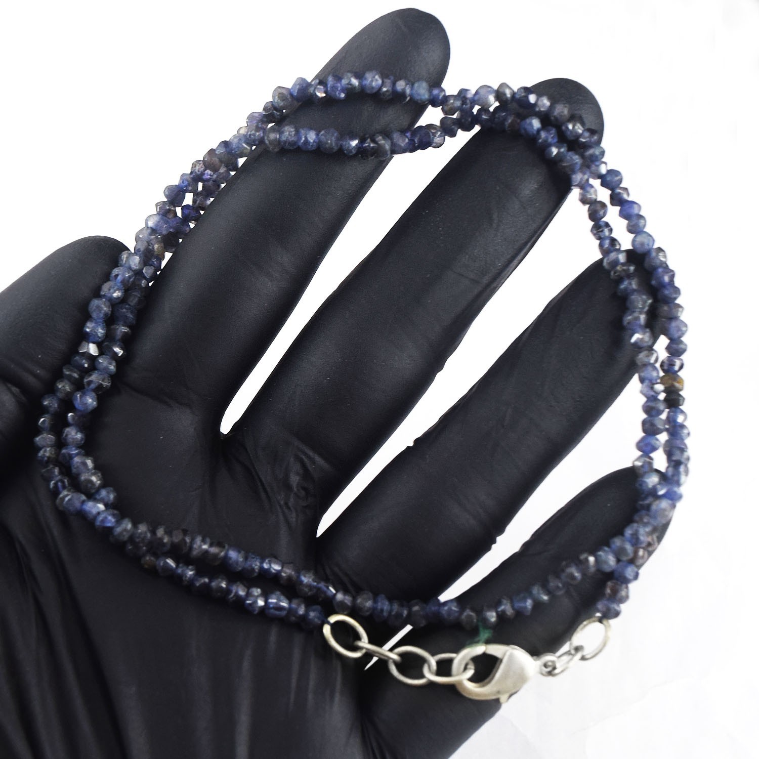 Precious Blue Iolite Amazing Cut 50.00 Cts Beaded Awesome Necklace RK 39 E822