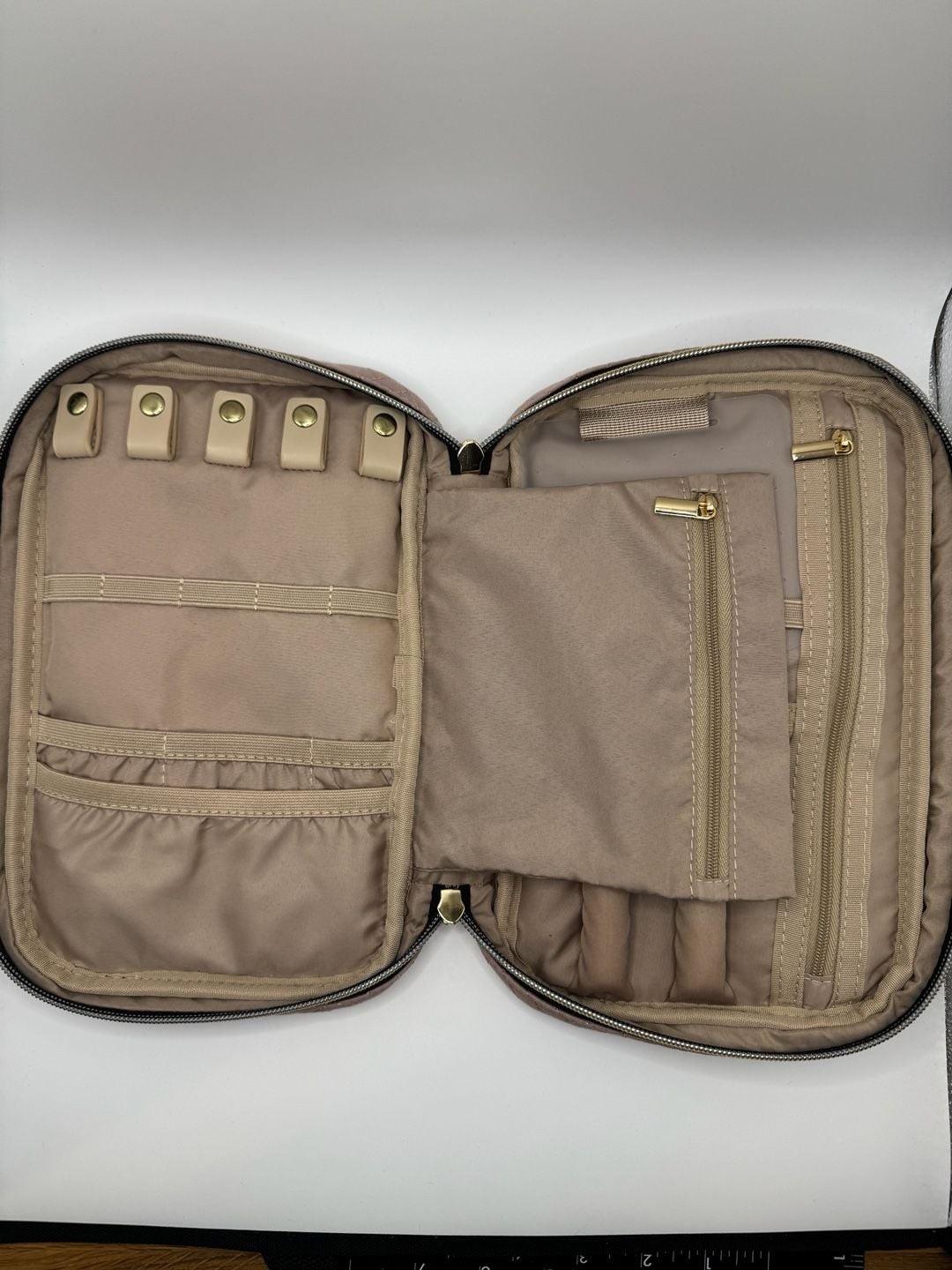 BAGSMART Quilted Travel Jewelry Organizer Case