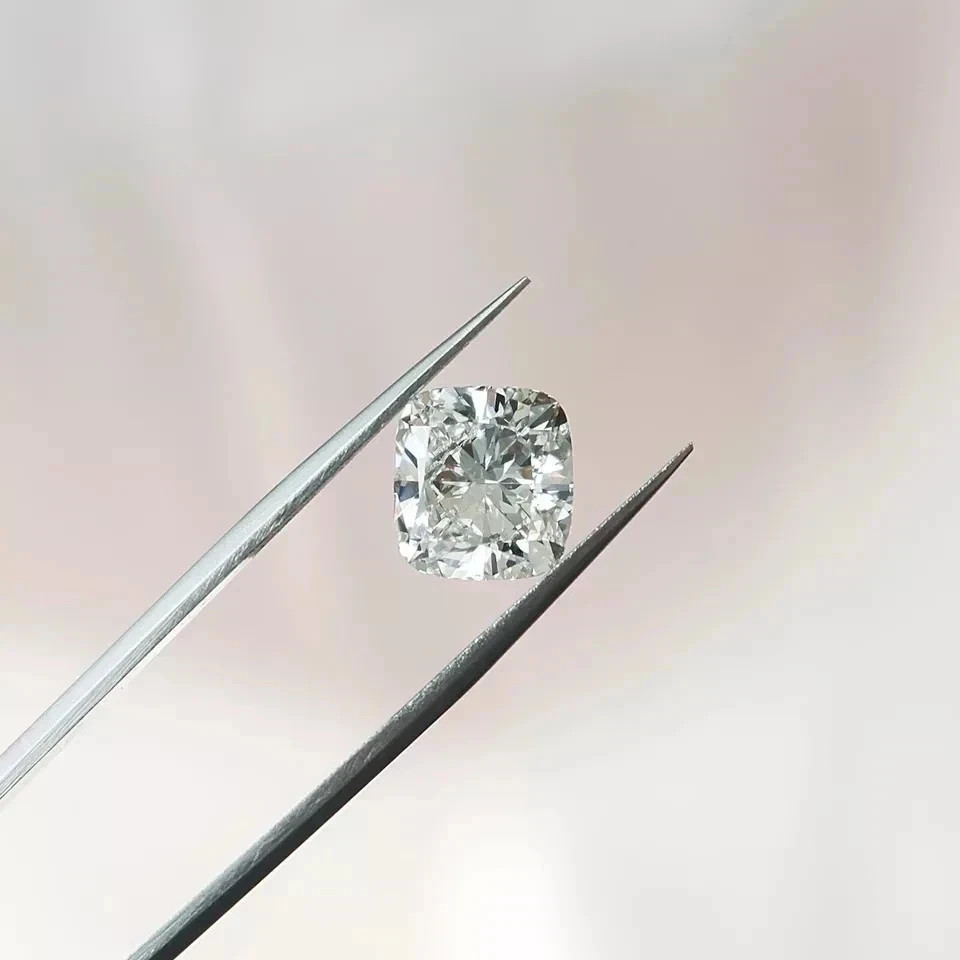 3.40 CT Natural White Diamond 9 mm 1 Pcs Cushion Cut VVS1 D Grade Certified N50