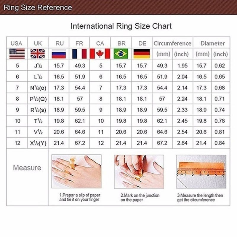 Women’s Stainless Steel Round Cut Cz Engagement Ring Band Size 5-12