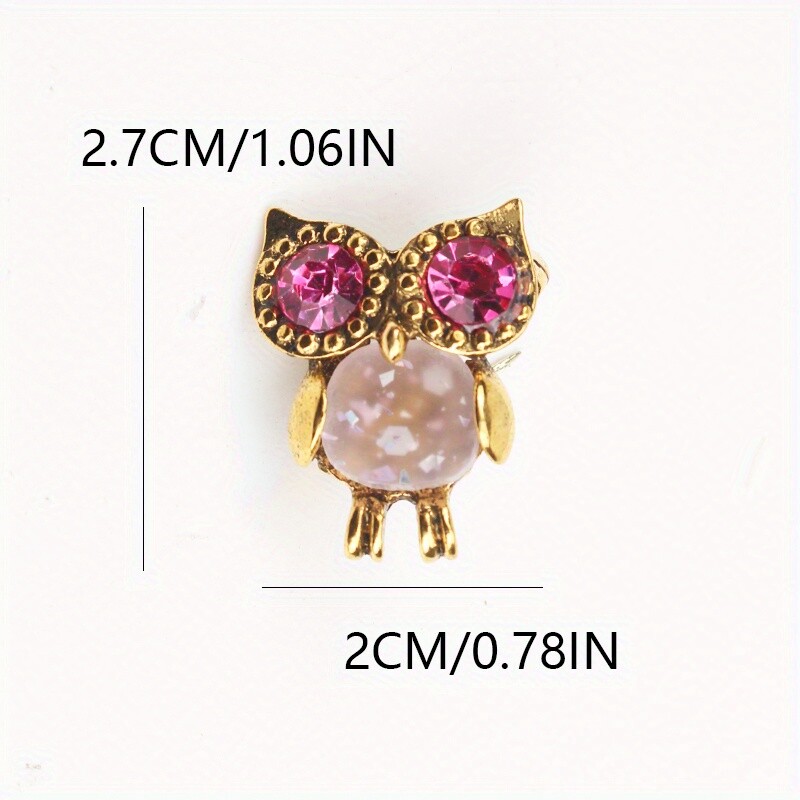 Fashion Trend Luxury Personality Simplicity Creativity Owl Opal Brooch