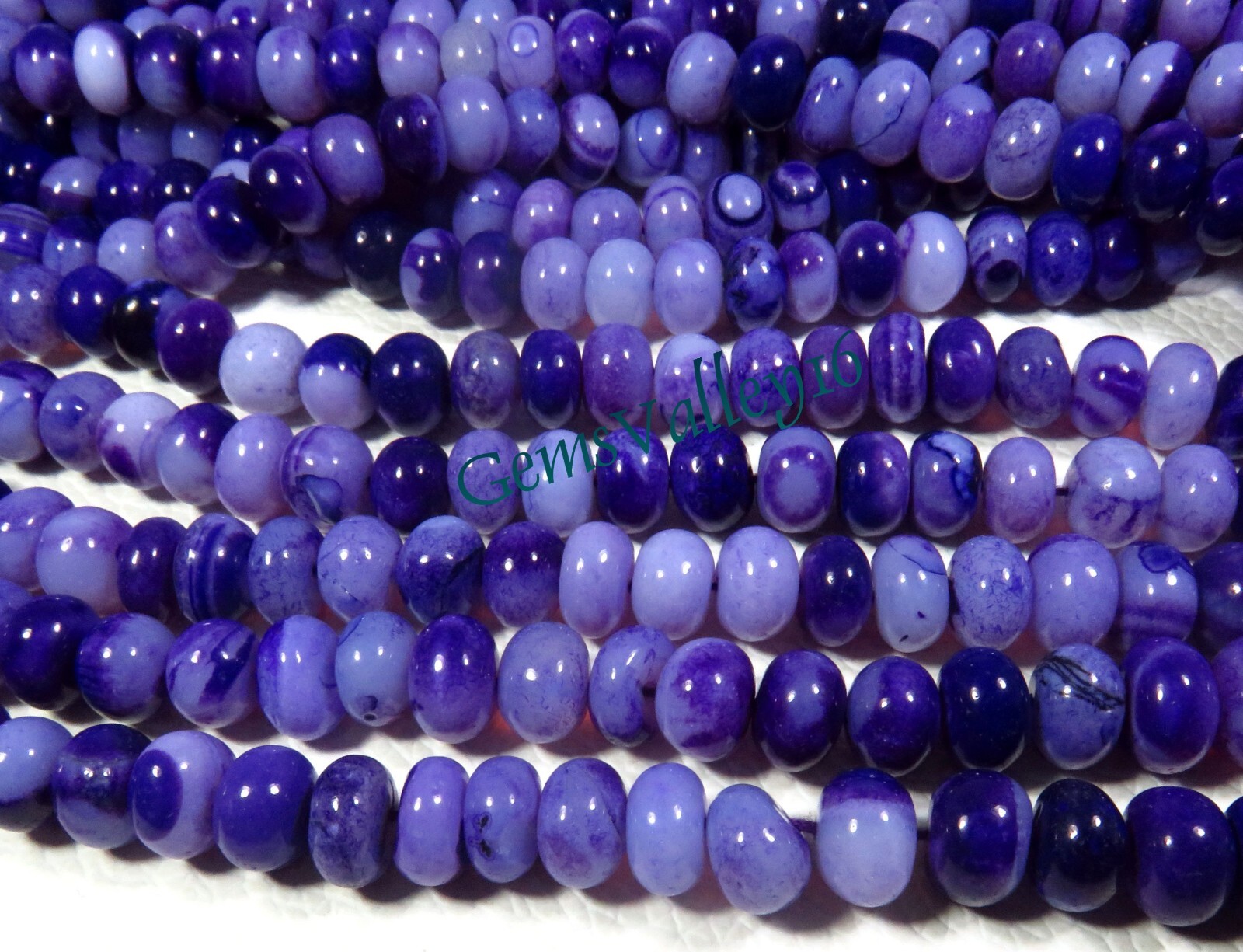 Charoite Opal Smooth Gemstone Rondelle Briolette Beads For Jewelry 8.25-8.5mm