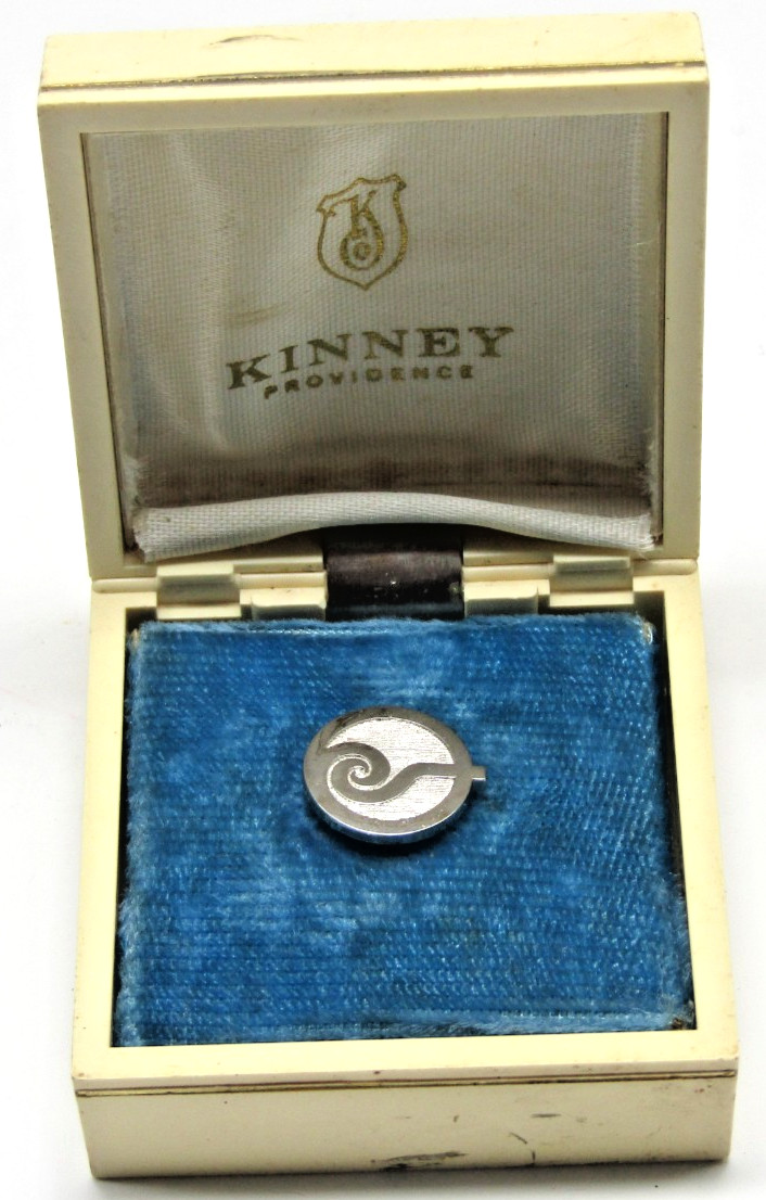 HemisFair ’68 Kinney Tie Pin Silver World’s Fair San Antonio Texas Display Case