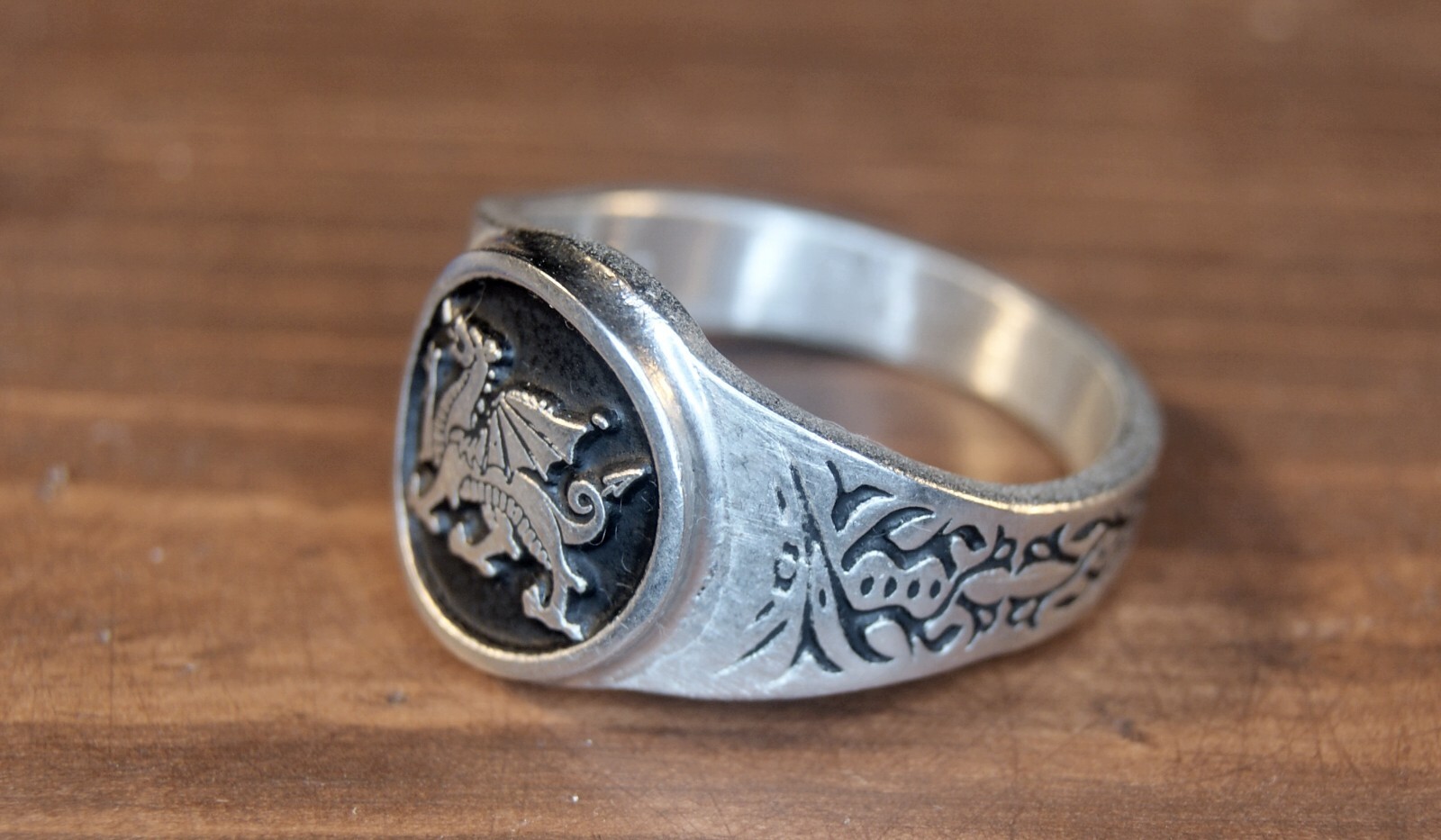 Welsh Dragon ring – Flag of Wales Dragon – Y Ddraig Goch – all sizes 7 to 14