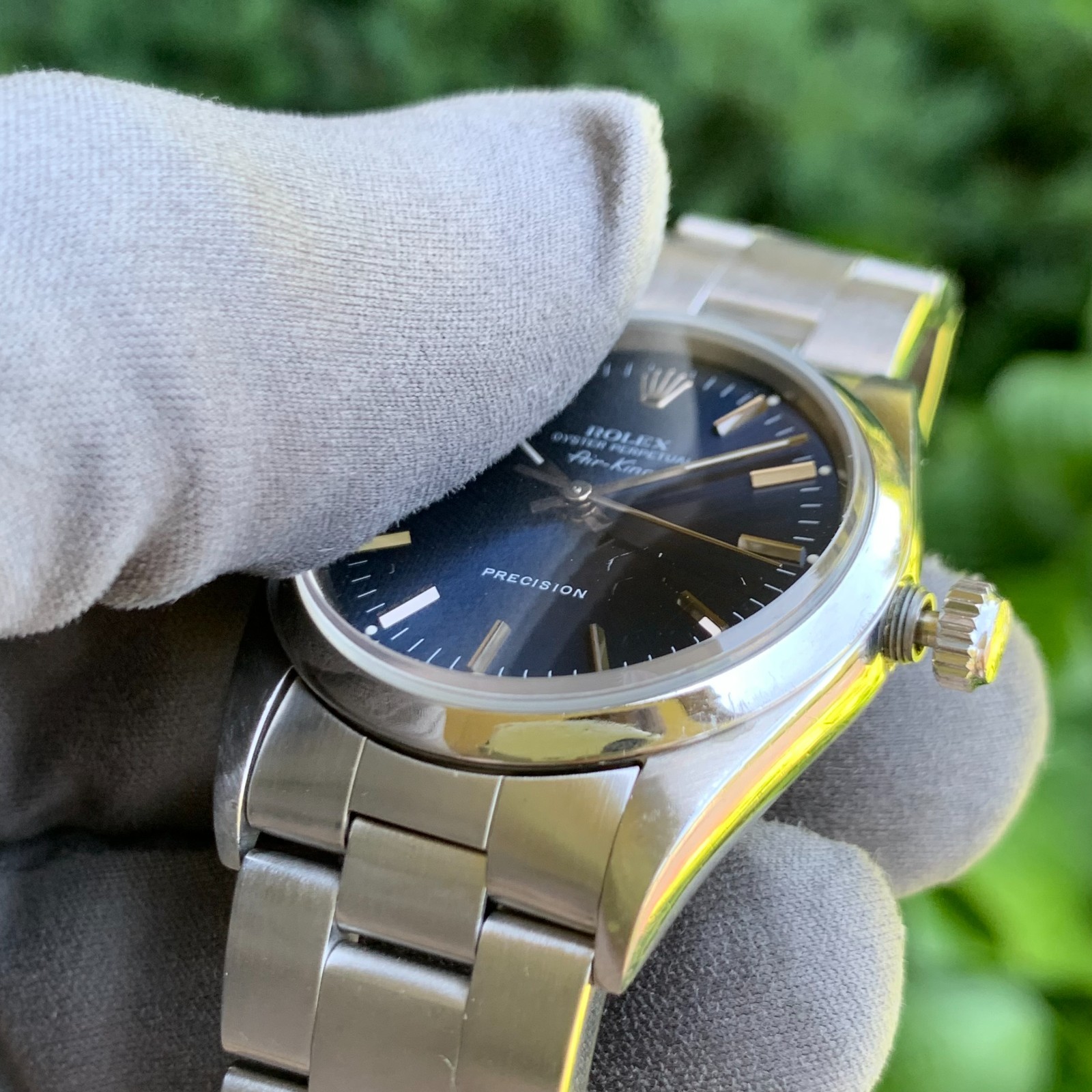 1993 Rolex Air-King Oyster Perpetual Precision Ref. 14000 Blue Dial Box & Papers