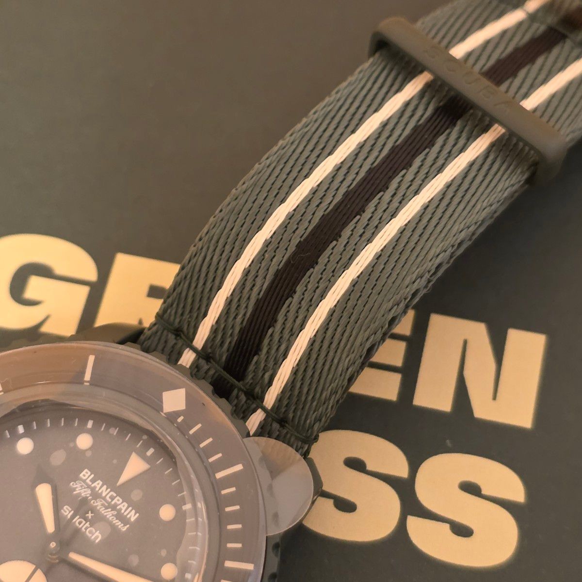[B1P] Swatch x Blancpain Fifty Fathoms Indian Ocean Green Watch [t4w]