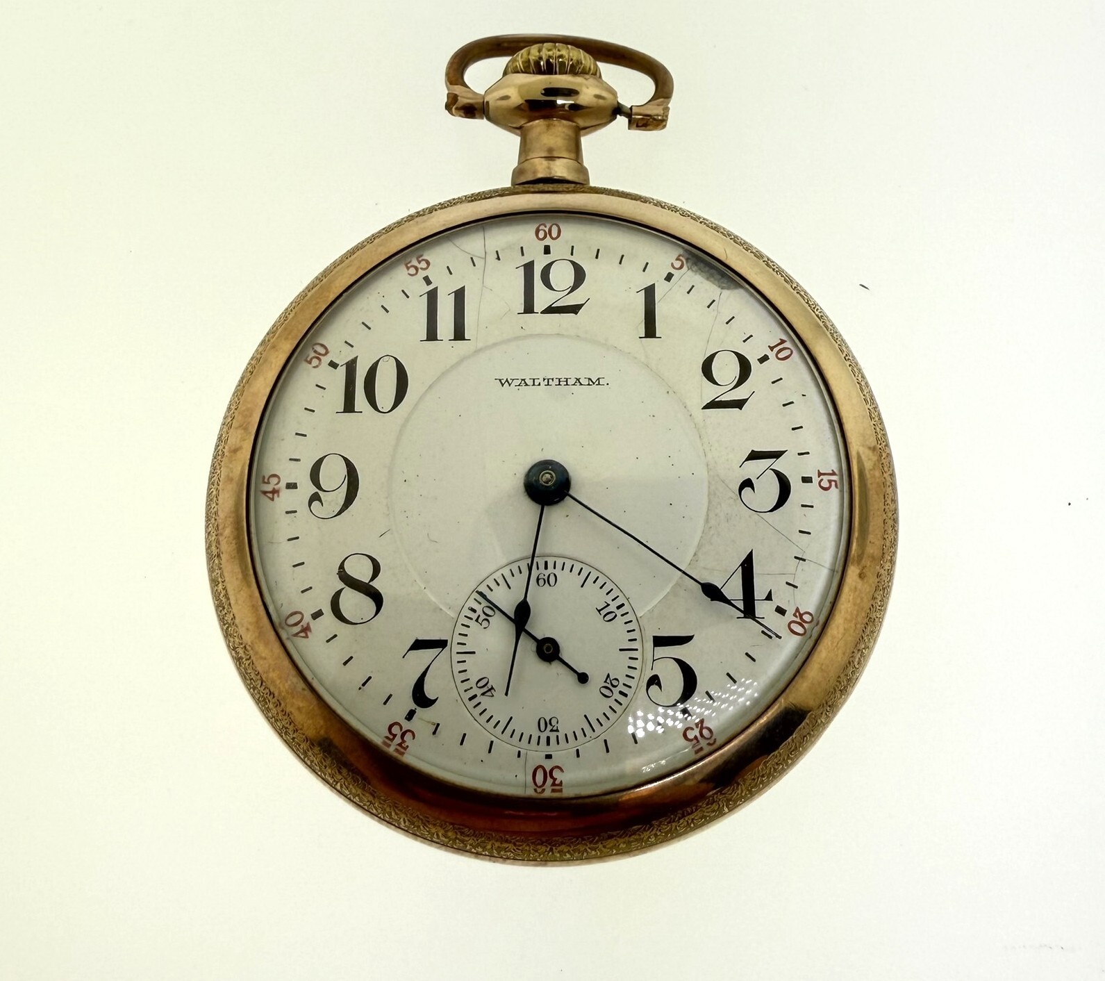 Waltham No. 636 16S 17 Jewel 1908 Pocket Watch Double Roller Adjusted 4 Position