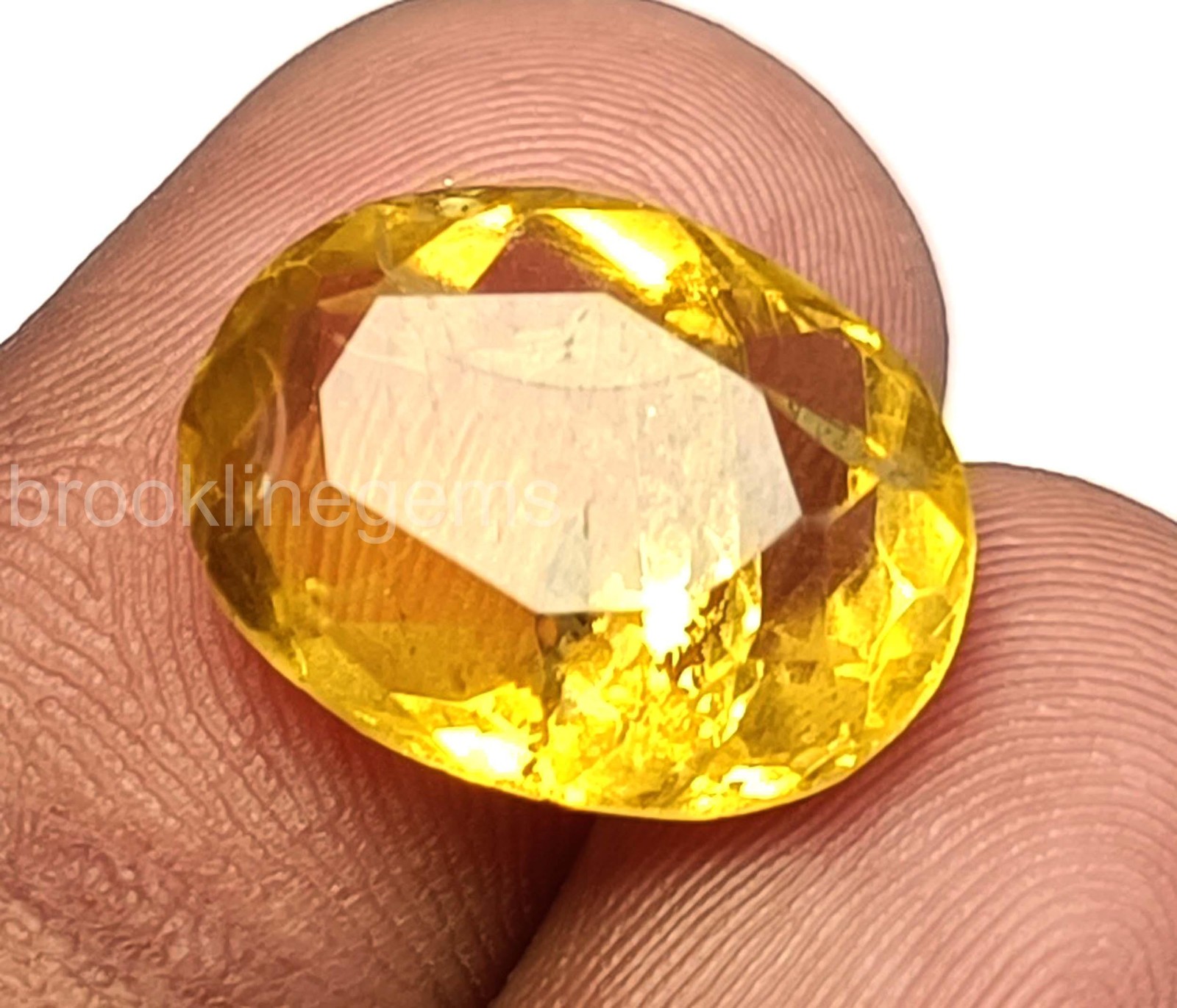 6.80 Carat Yellow Sapphire – Natural Oval Cut, EGL Certified Luxury Gem 5ARO