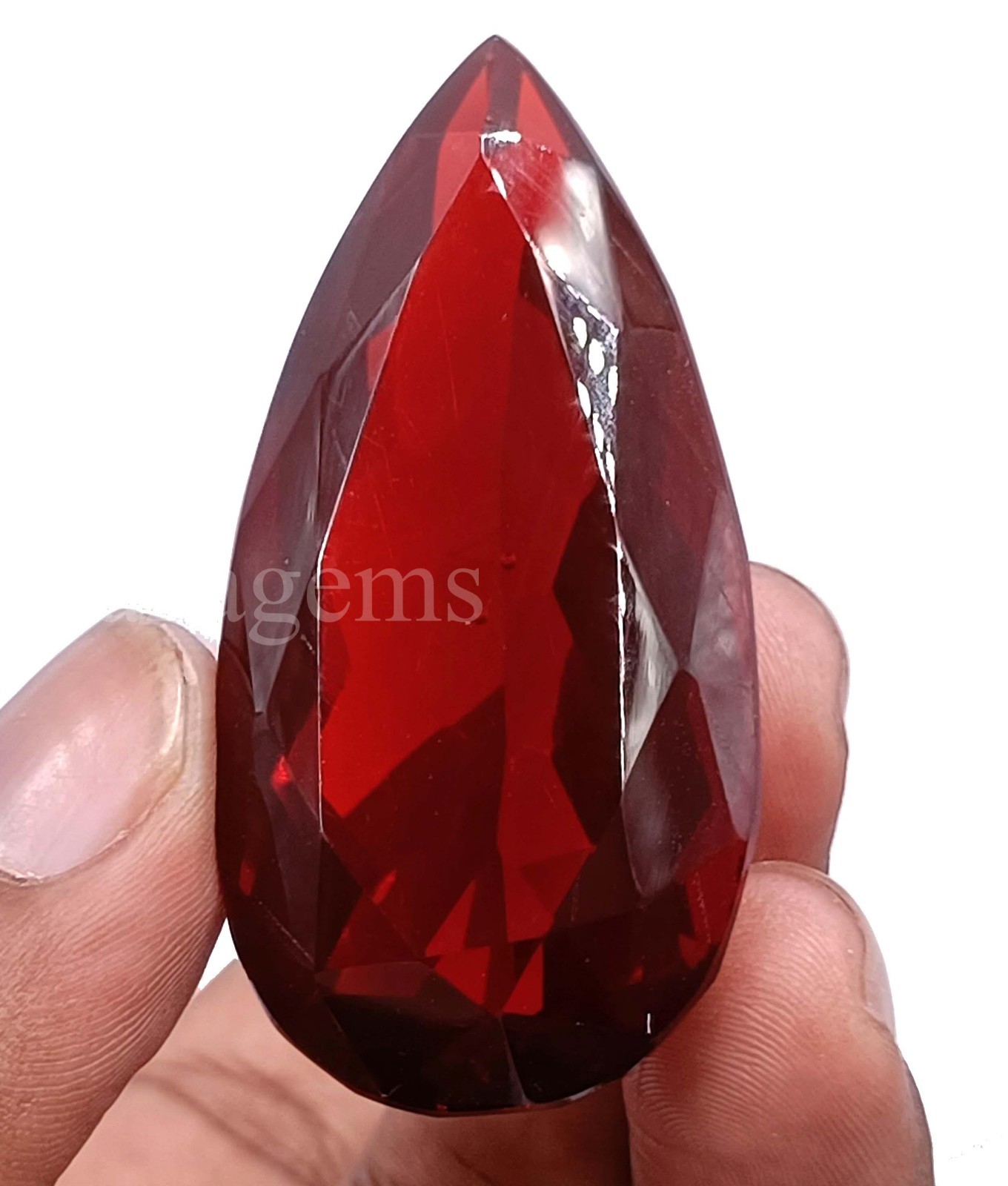135.0 Ct Natural Red Topaz Pear Cut EGL Certified Brazil Loose Gemstone 5AOL
