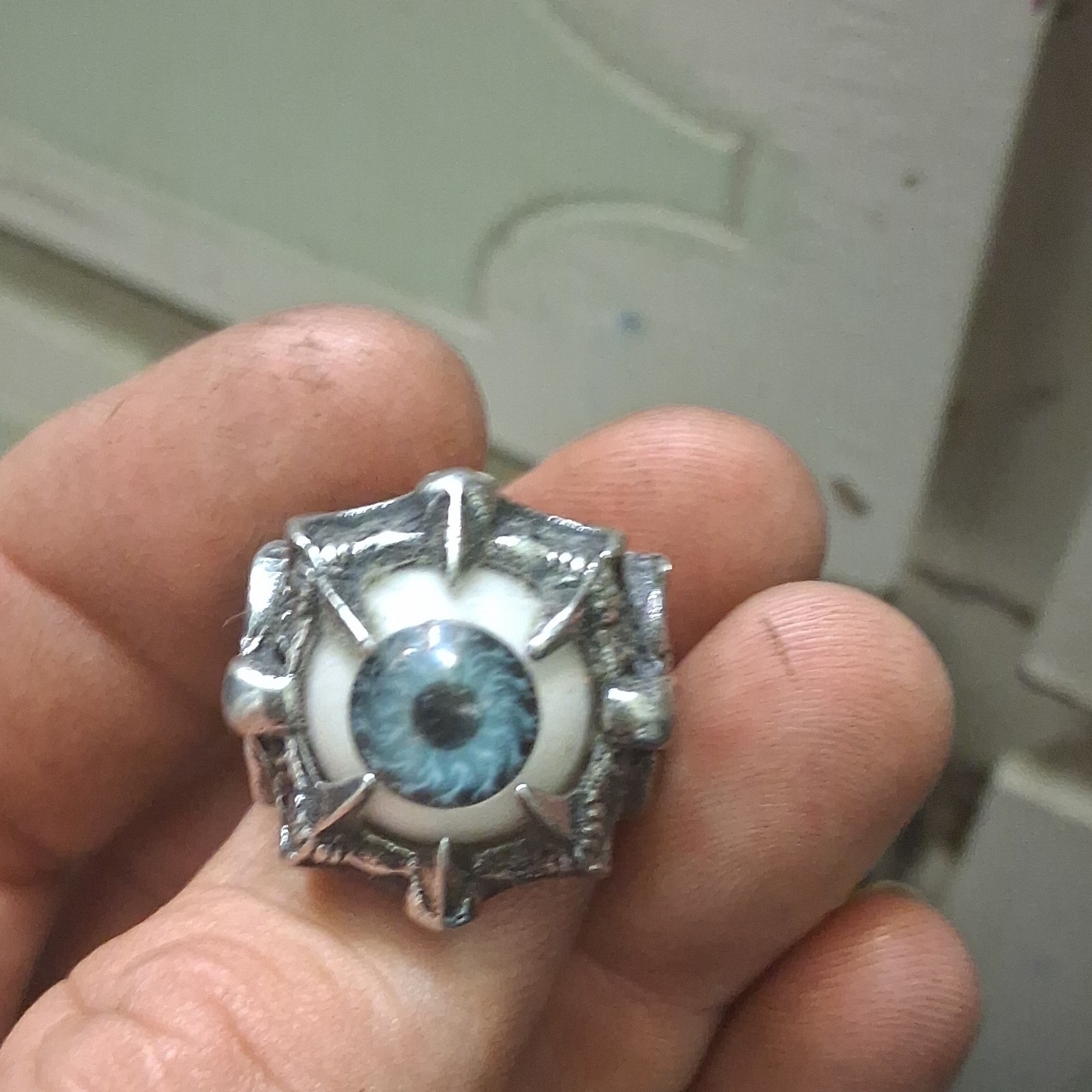 Random blue eye ring given by katty Perry five years ago.